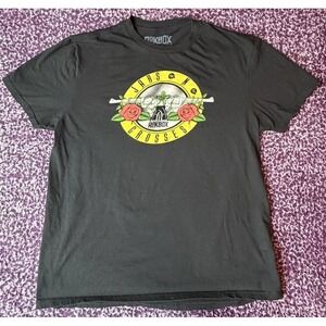 Rekbox Fitness Graphic T Shirt Mens Large Black Guns Roses Style Gym Tee